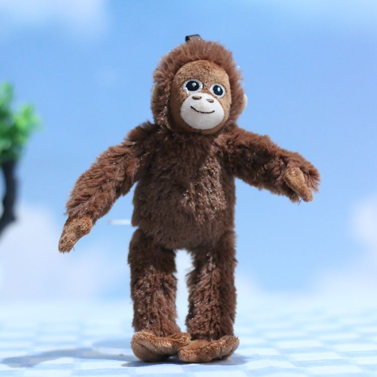 Cute plush monkey pendant