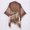 Women's Jacquard Warm Tassel Cardigan Outer Wear