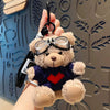 Pilot Bear plush pendant