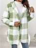 Loose Plaid Wool Cardigan