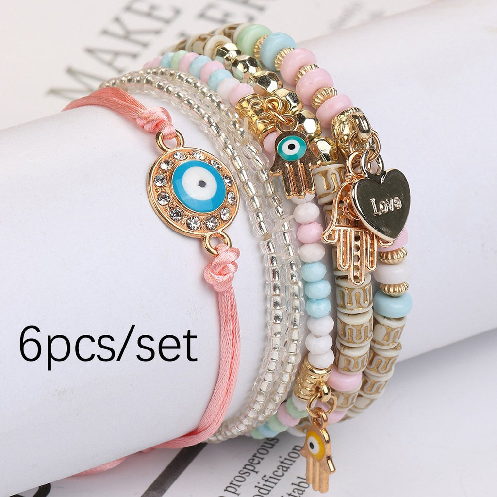 Adjustable woven rope bracelet