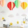 Wedding holiday birthday party decoration supplies three-dimensional hanging ornaments love hot air balloon cloud window pendant
