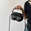 Hot girl motorcycle camera small square bag