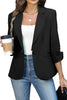 Solid Color Lightweight Slim Suit Jacket