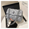 Single-shoulder crossbody bag, a versatile diamond-patterned women's bag for daily use
