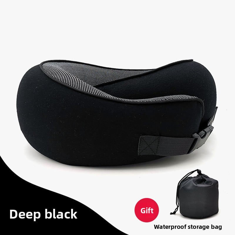 A U-shaped neck guard pillow that can be stored