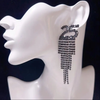 2025 Digital Rhinestone Letter Earrings Festival Party Gift For Women