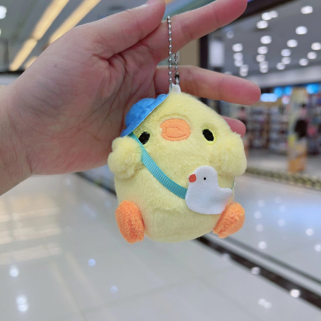 Cute chicken plush bag hanging bag hanging decoration plush pendant doll birthday gift plush doll wholesale