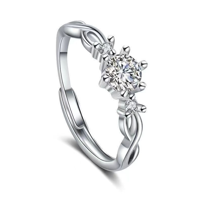 Adjustable diamond ring