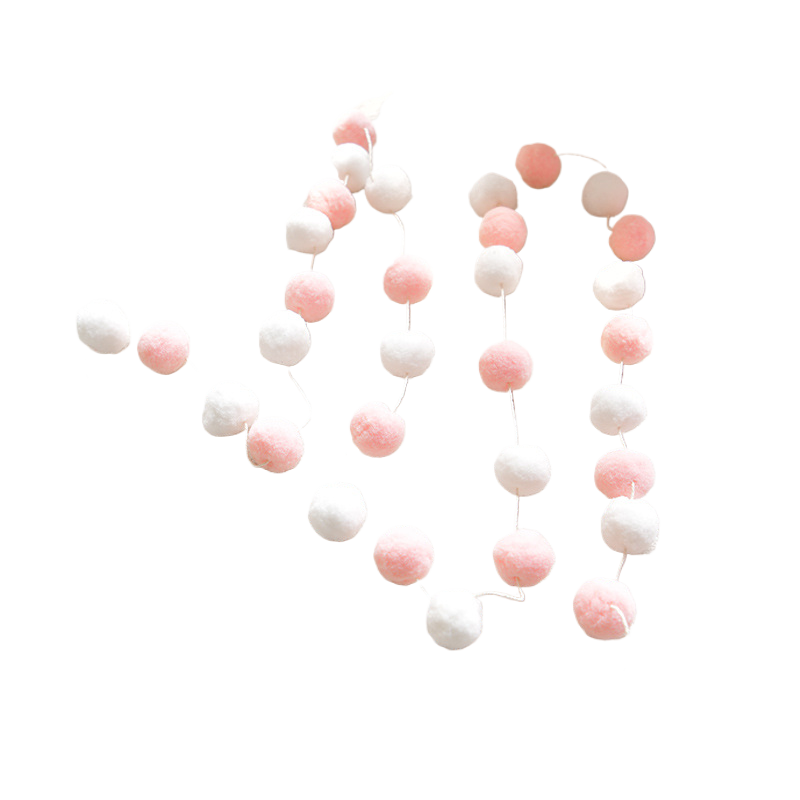 DIY Decorative Fur Ball Strings for Party and Room Decor