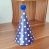 Children's birthday party polka dot pompom party hat crown hat set baby one year old full moon photo props