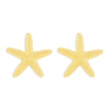 Personalized conch and starfish pendant necklace earrings