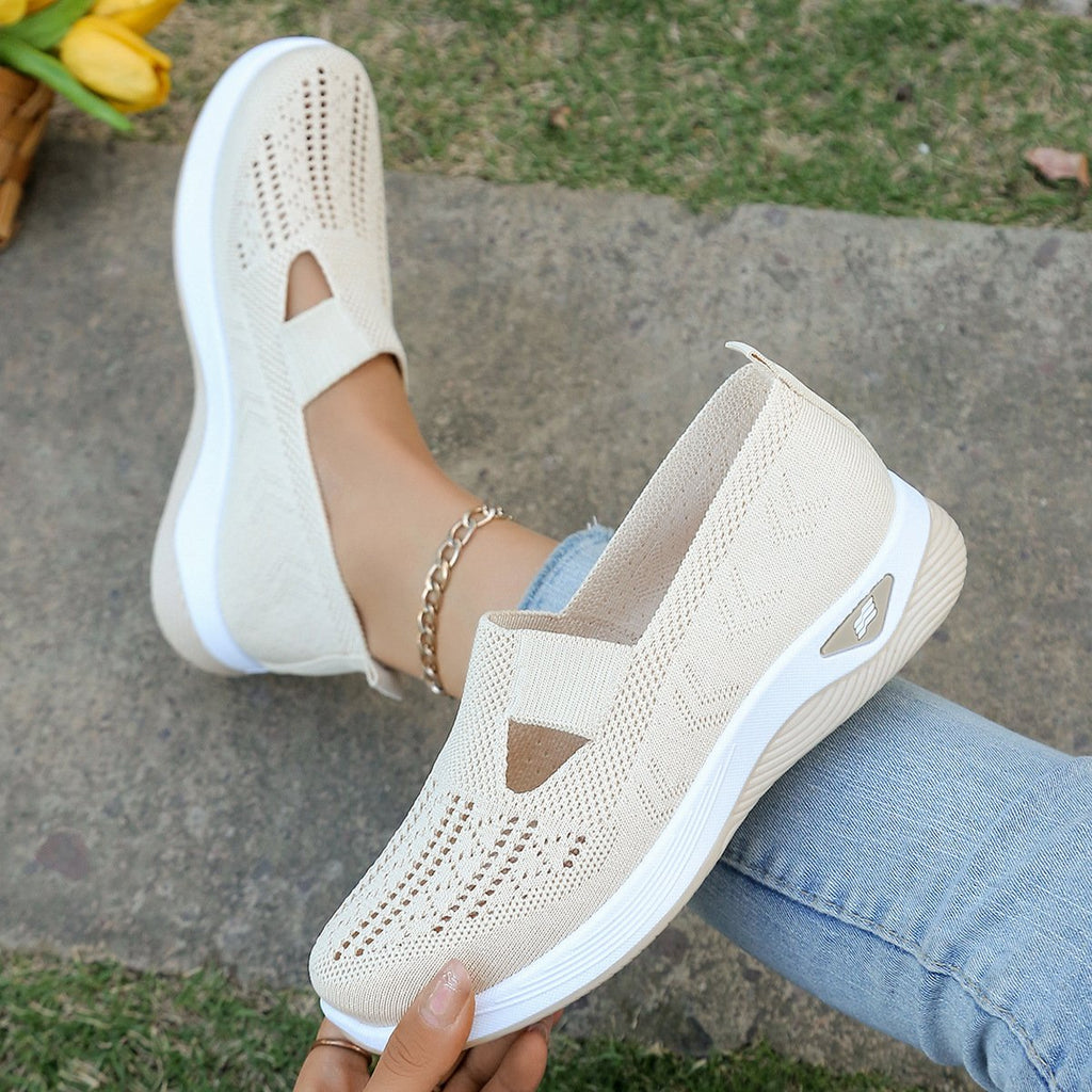 Large-size casual comfortable women's leather shoes