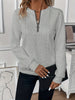 Short Women's Clothing With Zipper Sweater Long Sleeve