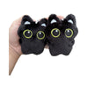 Cute Squeaking Black Cat Plush Doll Keychain Pendant