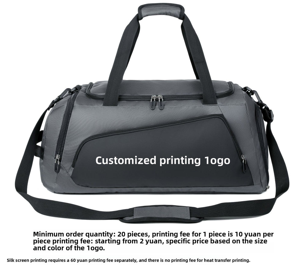 Fitness bag: Large-capacity dry-wet separation sports bag