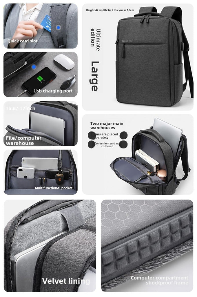 Backpack, a large-capacity business travel bag