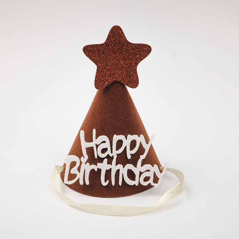 Felt hat children's birthday non-woven hat party yellow crown decorative hat diy crown props