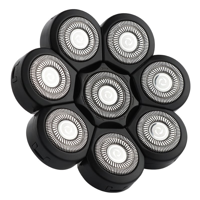 Cross-border electric shaver rotary washing shaving multi-head accessories floating IPX-grade bald razor