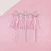 Girls pink sequins pentagram fairy wand magic wand Carnival Festival Children's Day party COSPLAY props