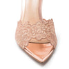 lace high heel slippers