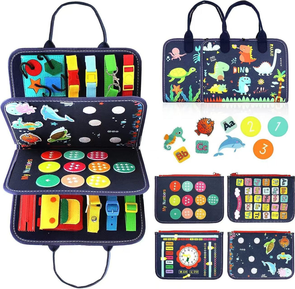 Montessori Felt Busy Board for Kids - Early Educational DIY Activity Toy