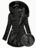 Zip-up Hoodie Puffy Coat