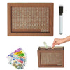 Cross-border Money Box with Counter home quality Counter wooden piggy bank crafts wooden ornaments