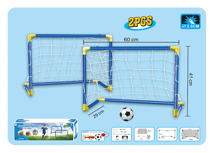 Kidsren's Plastic Football Goal Indoor and Outdoor Sports Toys Large Two-In-One Simple Portable Football Goal