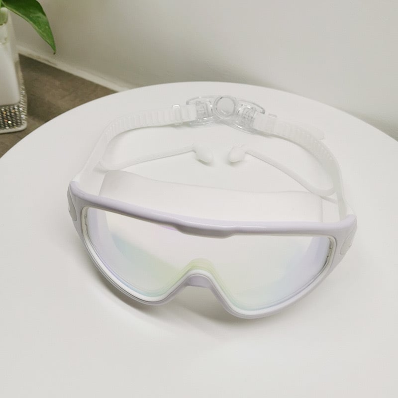 Electroplated waterproof, anti-fog, high-definition wide-field swimming goggles for both men and women