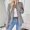 Women's Single-breasted Casual Long-sleeved Knitted Cardigan