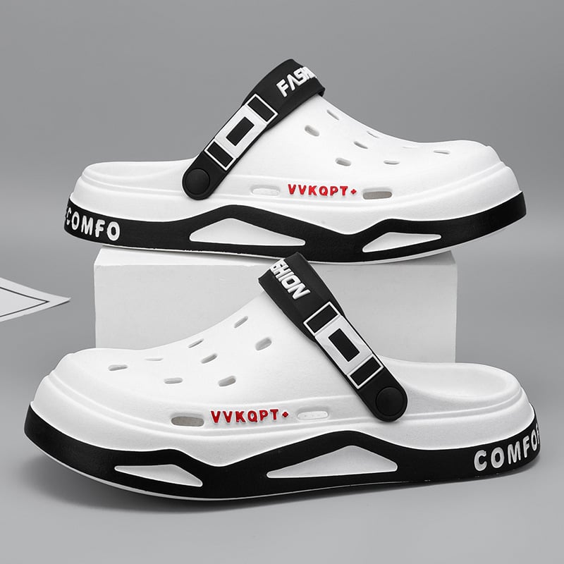 Men?s EVA Breathable Sandals ? Lightweight Closed-Toe Clog Slippers for Beach & Daily Use