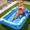 Inflatable floating pool