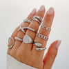 Joint ring with exaggerated opening set ring
