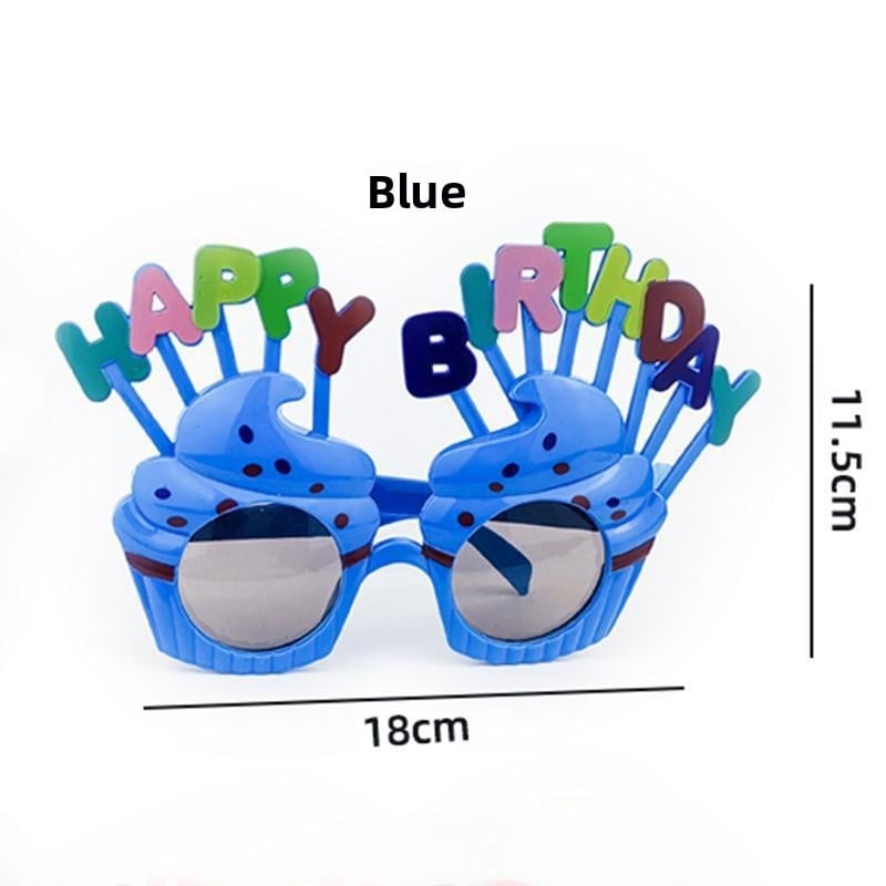 Bizarre creative party photography props, cake decorations, weekend props, Christmas birthday glasses