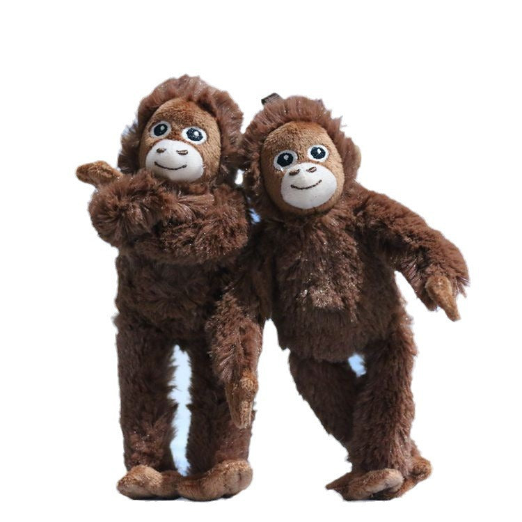 Cute plush monkey pendant