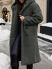 Leisure Commuting Style Thick Long Sleeved Hooded Long Jacket