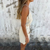 Womens Summer Casual Sleeveless Rompers Stylish Strappy Spaghetti Strap Loose Shorts Jumpsuit With Pockets