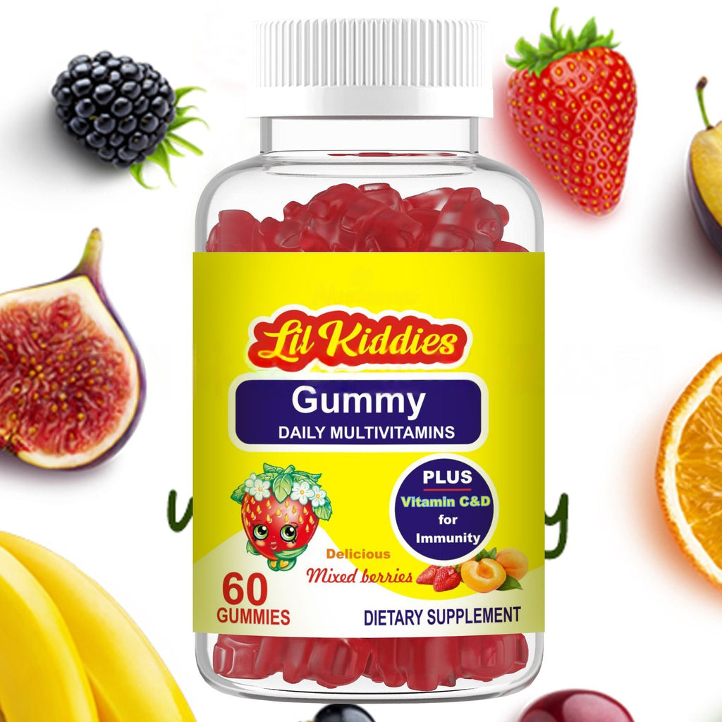 Sugar Free Raspberry Kids Multivitamin Gummies