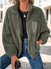 Women's Simple Fashion Zipper Drooping Shoulder Jacket