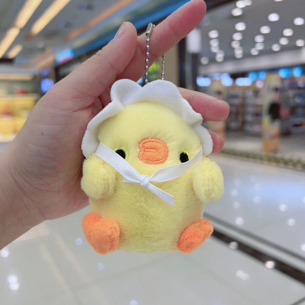 Cute chicken plush bag hanging bag hanging decoration plush pendant doll birthday gift plush doll wholesale