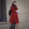 Mid-length Fall Winter Fashion Socialite Below-the-knee Coat