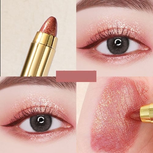High-gloss double-headed pearlescent fine flash contour and brightening eyeshadow stick
