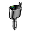 Folding double telescopic wire for cigarette lighter