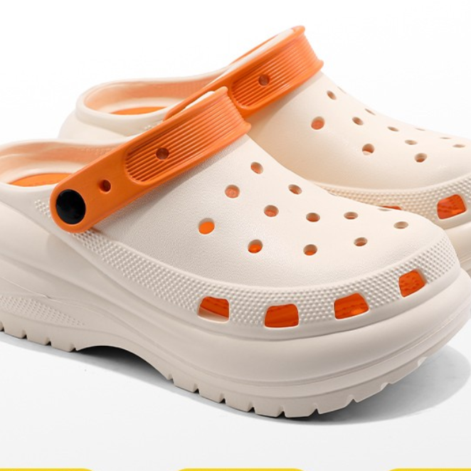 Thick-soled height-increasing clogs for women and men