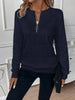 Short Women's Clothing With Zipper Sweater Long Sleeve