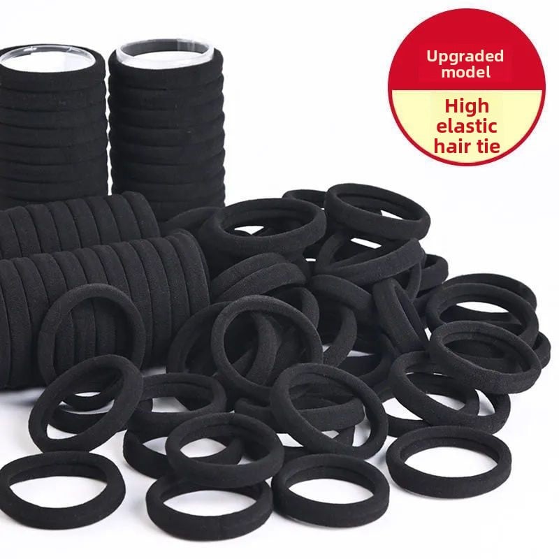 Tie hair with hair ties