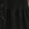 Women's Elegant Casual Summer Dress - V-Neck Sleeveless Ruffled Vacation Long Dress With Pleated Hem
