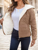 Black Casual Street Style Lightweight Warm Short Women Padded Coat