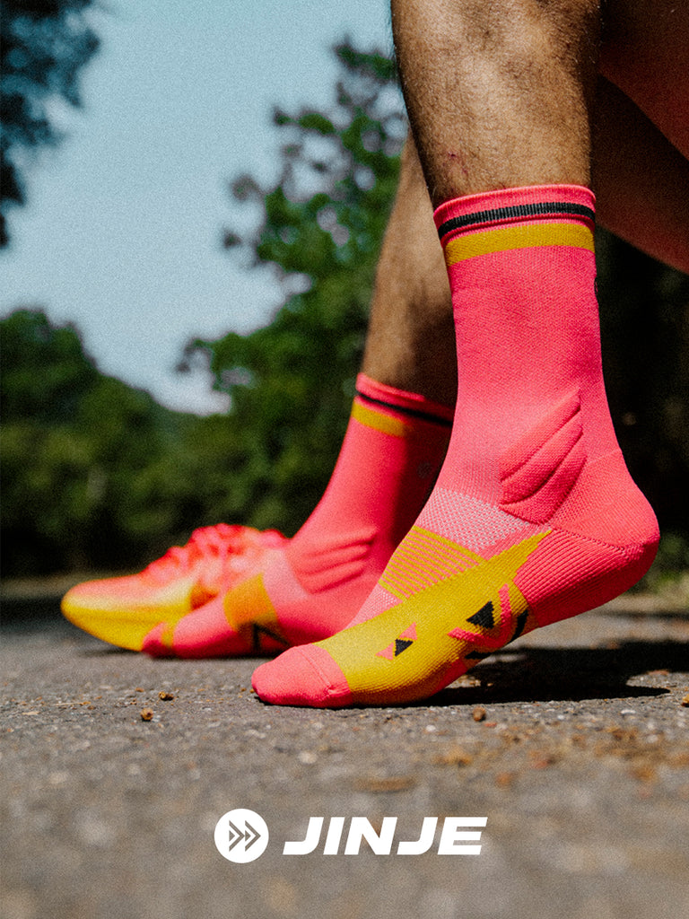 Professional marathon running socks